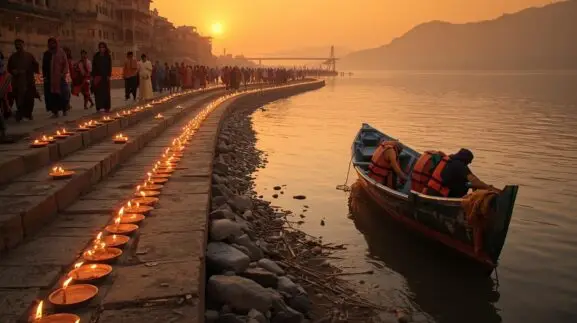 River Lamps, Kamadgiri Steps, And A Day That Walks With You 4 River Lamps Kamadgiri Steps and a Day that Walks with You